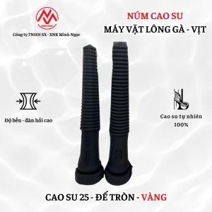 Núm cao su máy vặt lông 25 đen